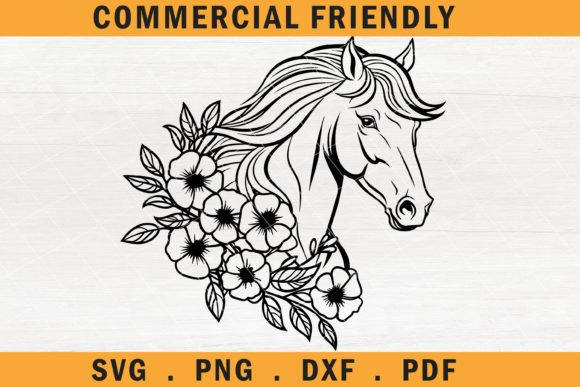 Download Horse SVG, Floral Horse Cricut SVG, Mare - Cricut svg Collection