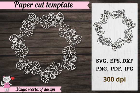 Download Chamomile Floral Frame Svg Cricut SVG - Cricut svg Collection